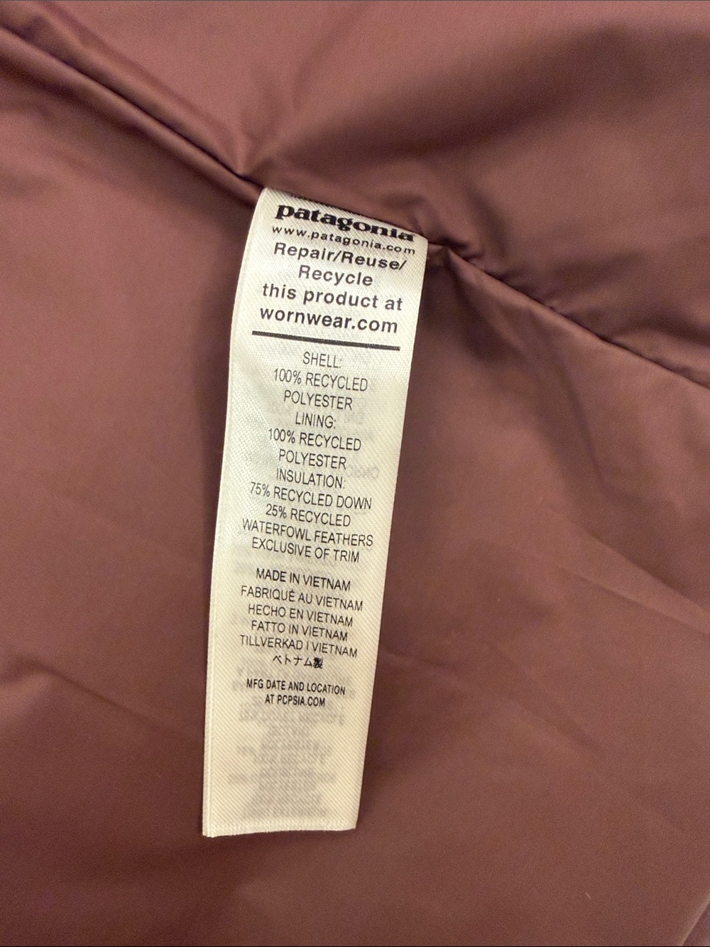 Patagonia Women's Brown Quilted Puffer Coat - Picture 3 of 7